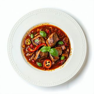 Vitello in salsa piccante