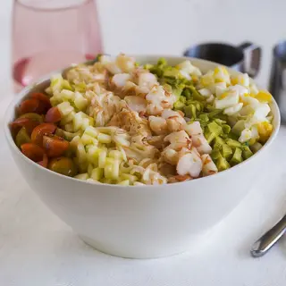 Ensalada de gambas