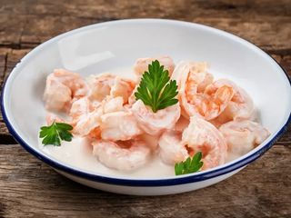 Хвости тигрових креветок у вершковому соусі (200g)