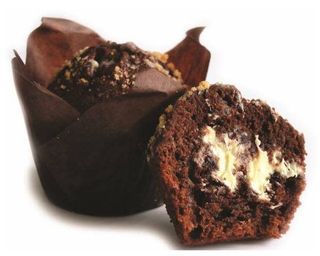 Muffin al cioccolato bianco