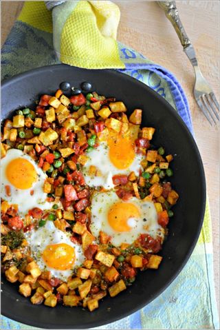 Ovos Rotos com Chouriço