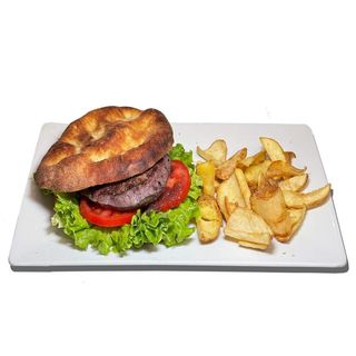 Hamburger con patate fritte