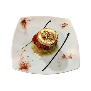 Tapa De Escalivada Con Queso De Cabra