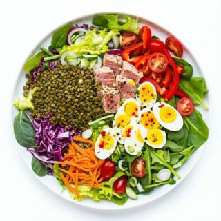 Ensalada De Lentejas Con Atún