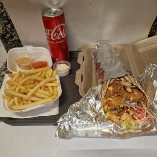  Chicken strips roll menù