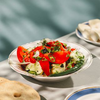 კიტრისა და პომიდვრის სალათი