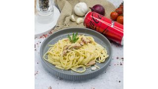 Spaghetti carbonara,Coca Cola zero