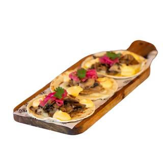 Taco champiñon y queso