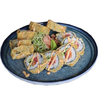 Темпурамаки със сьомга и филе от риба тон﻿