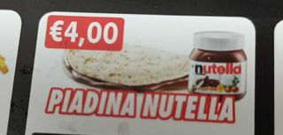 Piadina Nutella