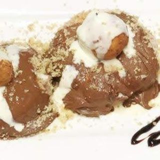 Papanasi cu ciocolata si nuca