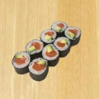 Hosomaki Manga Coberto de Salmão 8 peças
