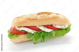 Panino pomodoro e mozzarella