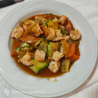 335 Gamberi    con verdure miste