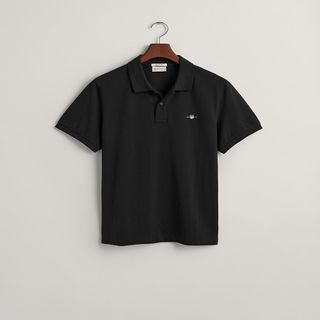 Polo De Piqué Regular Fit Shield - Black