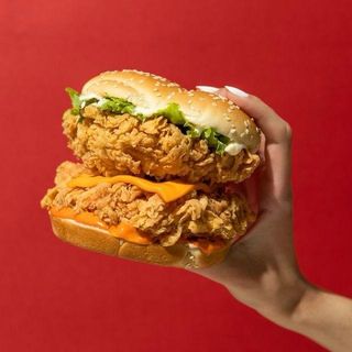 double chiken burger 