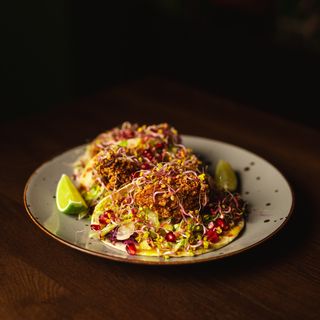 Taco z panierowanym boczniakiem (3szt.)