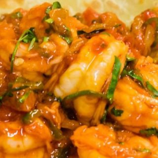 Gambas Y Champiñones