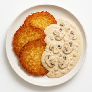 Placki ziemniaczane z sosem pieczarkowym 450g