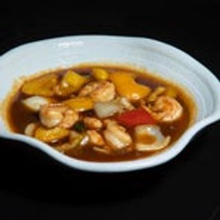 154 Gamberetti al basilico Thai piccante