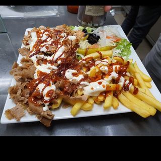 2. Kebab En Plato Solo Carne