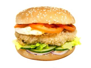 Чизбургер с курицей