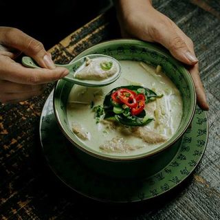 Caril Verde da Malásia de Frango