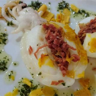 Sepia Plancha Con Foie Y Jamón (Ración)