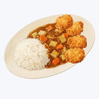 Karaage curry rice
