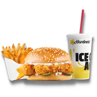 Спайси чикен тендерс бургер Комбо