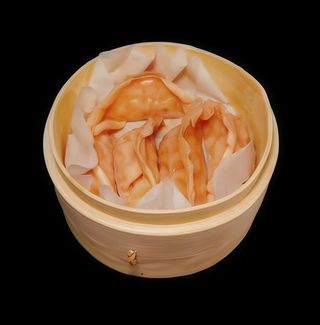 Gyozas de langostinos y pescado al vapor (5 uds.)