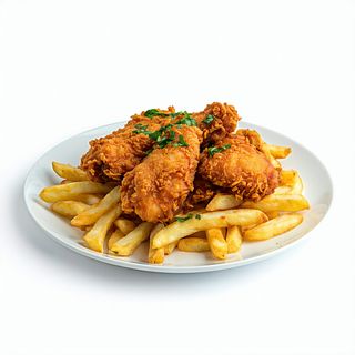 Papas Con Pollo Y Queso Pequeñas