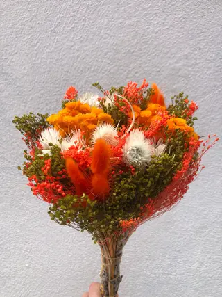 Ramo Flor Seca Naranja