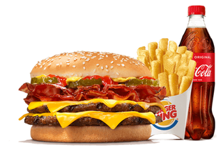 Menu Double Cheese Bacon XXL