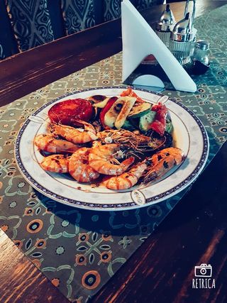 Creveti intregi Black Tiger grill