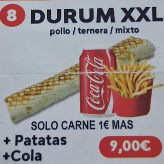 Menu Durum XXL