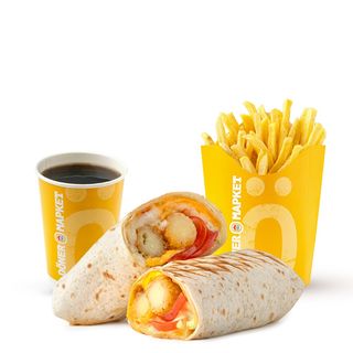 Комбо меню шаурма сирна