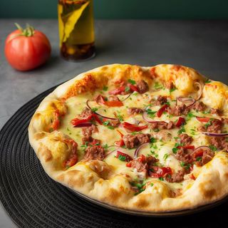 Pizza Boloñesa vegana (33 cm.)