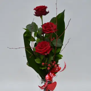 3 Rose rosse