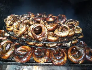 Round smoked fish