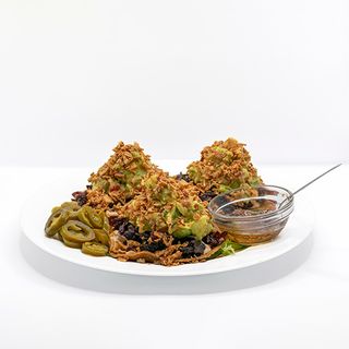 Tostadas De Flor de Jamaica.