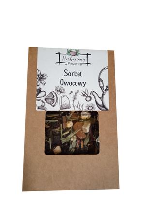 HERBATA W KARTONIKU OKIENKO 75G - SORBET OWOCOWY