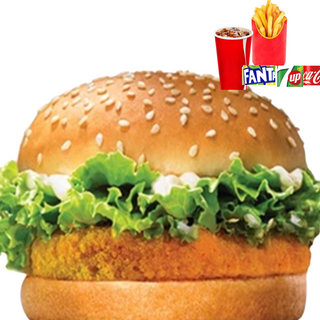 Hamburgeusa Pollo/Ternera Menú