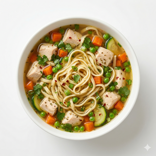 Sopa de tallarines casera (汤面/刀削面/碱水面)