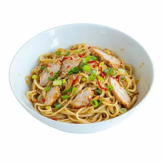 Fideo De Udon Con Pollo Y Ternera