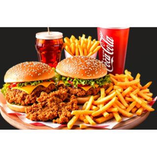 6 Nuggets, 2 Slider Burgers, Chips And 2 Sodas