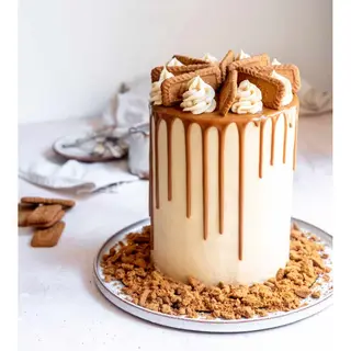 Lotus Biscoff Cream Cake 500 Gms