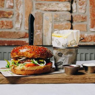 Forest burger No.2 i Coca-cola