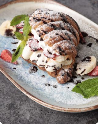 Фруктовый круассан