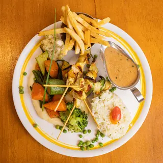 Plat Brochettes De Poulet